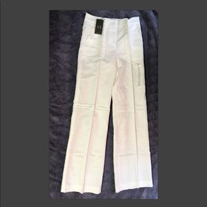 Armani exchange white linen pants